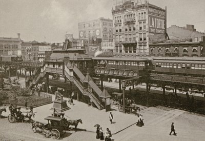 Plaza Greeley, vista desde Broadway y la Calle 34, Ciudad de Nueva York, 1898 de American Photographer